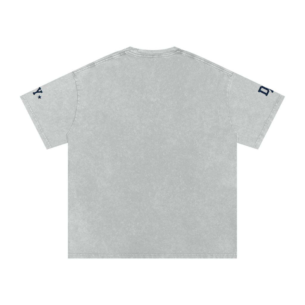 Eastern Boxing Club Heavyweight Vintage Wash T-Shirt — Slate Grey / Navy