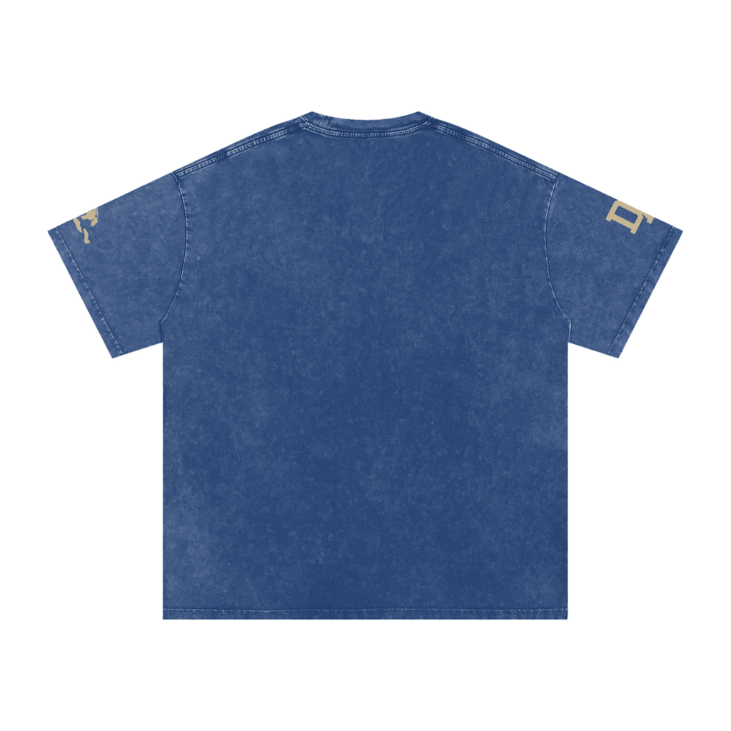 Lakeshore Training Club Heavyweight Vintage Wash T-Shirt — Washed Navy / Cream