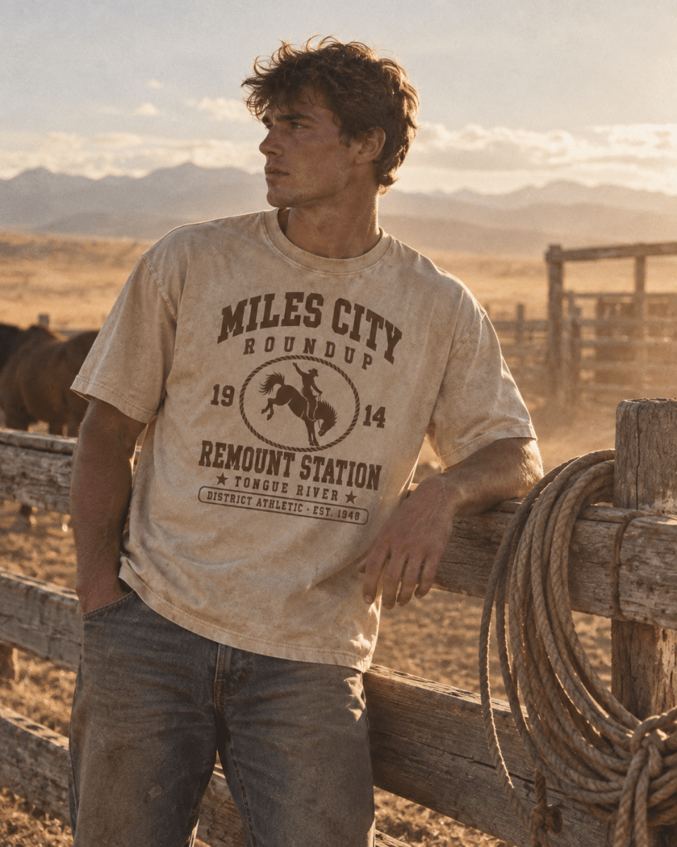 The Miles City Tee - District Athletic Apparel