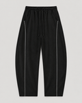 The Barrel Sweatpant in black, front