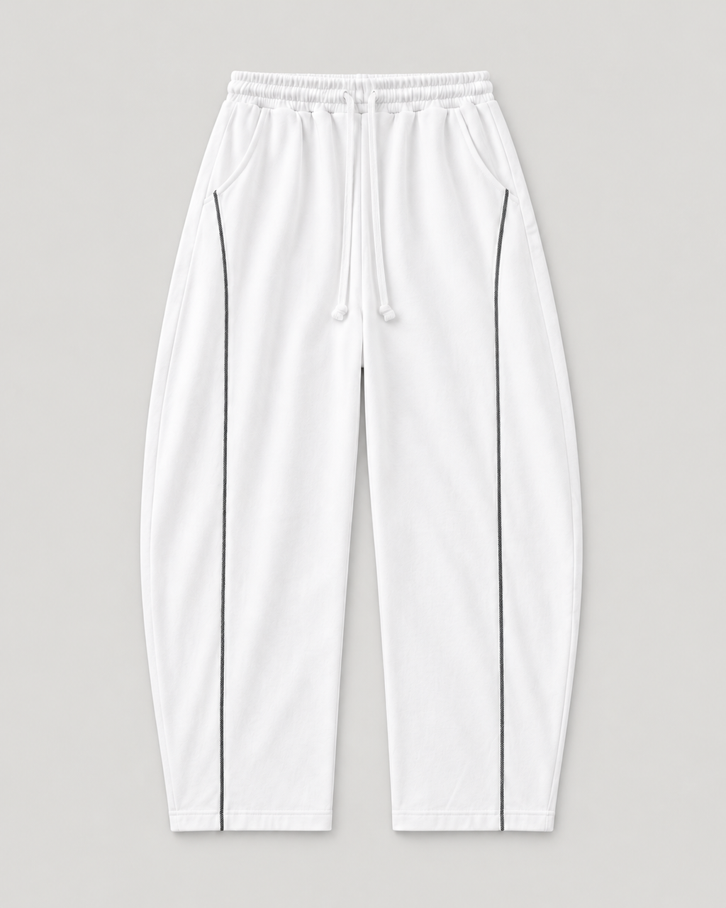 The Barrel Sweatpant in white, front