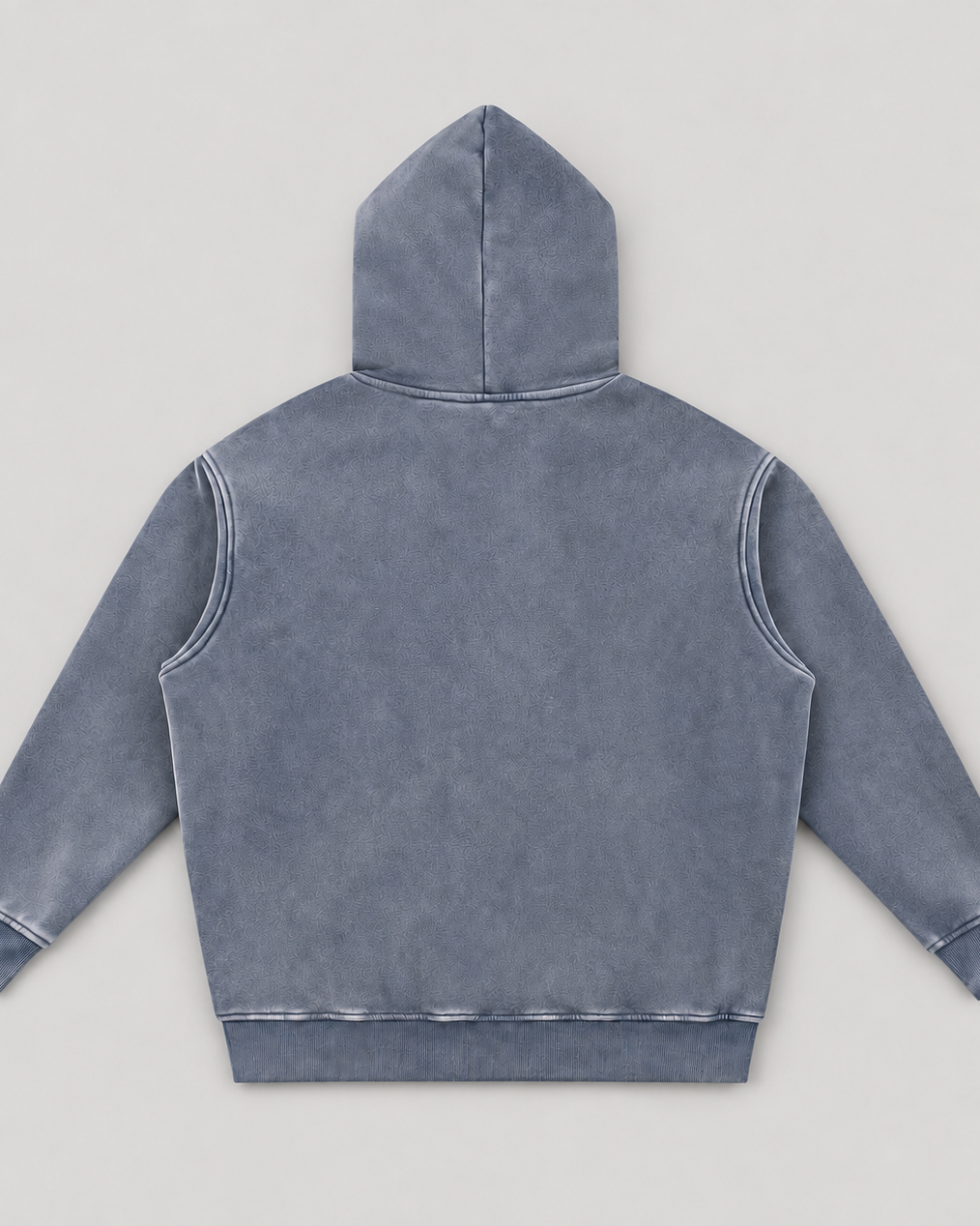 The District Hoodie in slate blue, back