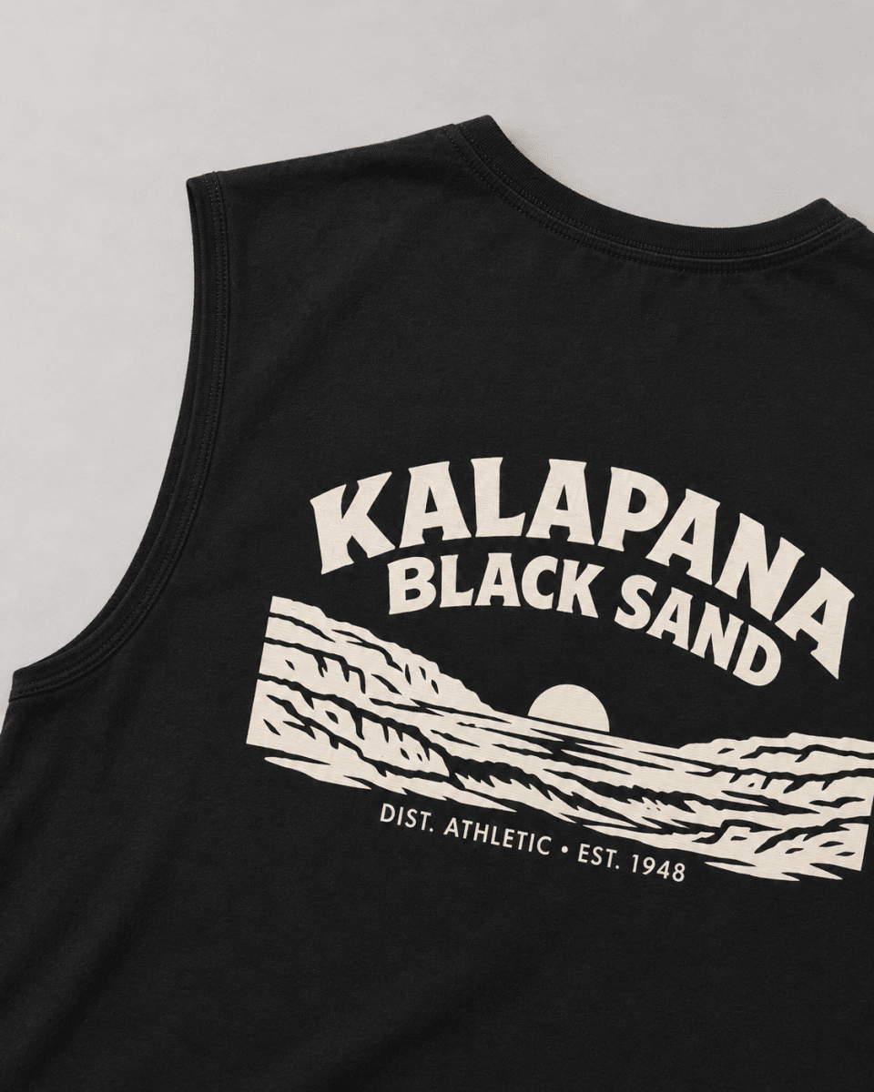 Kalapana Black Sand Tank - District Athletic Apparel