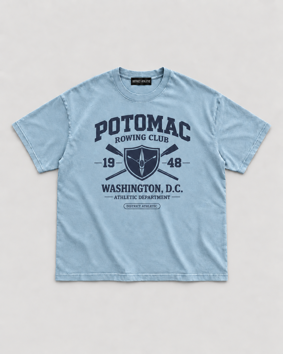 The Potomac Tee in Blue, navy print