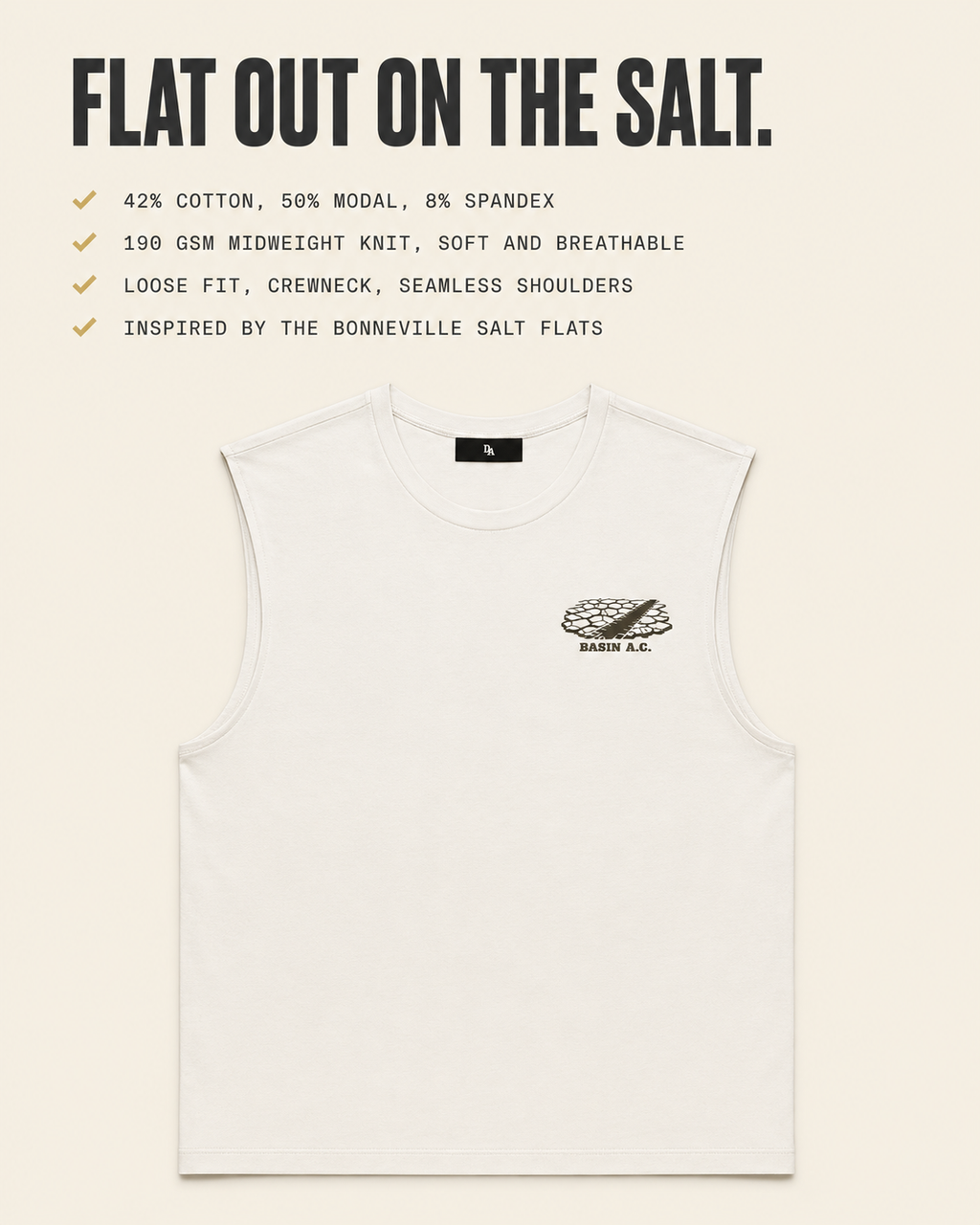 Basin Salt Flat Running Club Tank